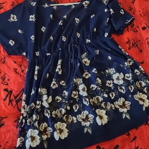 Navy Blue Flowers 🌺 Maternity
